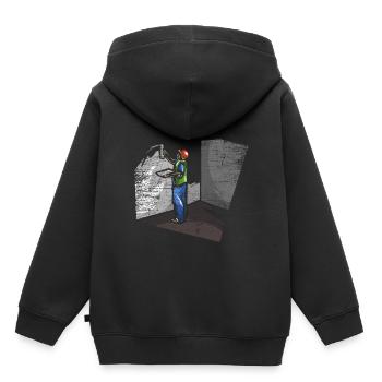 Plasterer cleaning work - Kids Premium Organic Hoodie - black - Back - AI Model Kid Male (0cm)