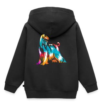Greyhound - Kids Premium Organic Hoodie - black - Back - AI Model Kid Male (0cm)