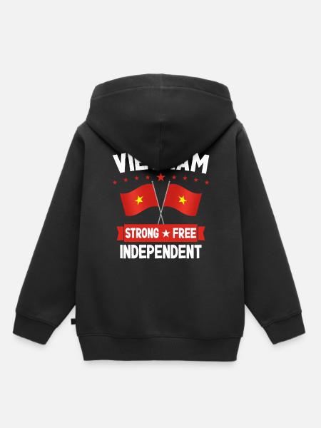 Vietnam - Kinder Premium Organic Hoodie - Schwarz