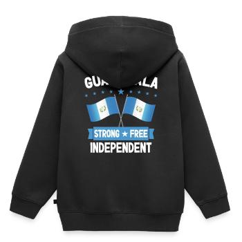Guatemala - Kids Premium Organic Hoodie - black - Back - AI Model Kid Male (0cm)