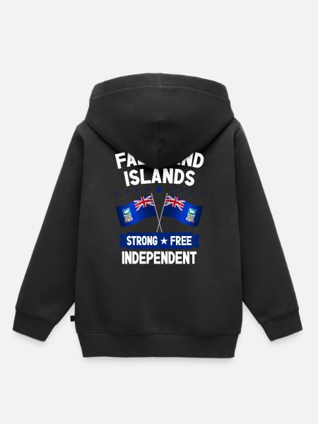 Falklandinseln - Kinder Premium Organic Hoodie - Schwarz