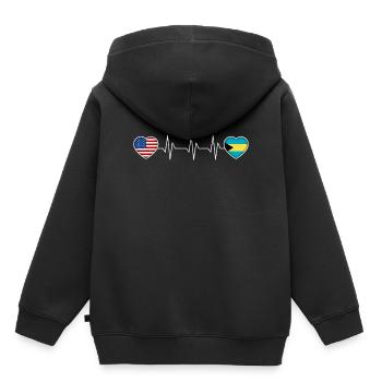 Bahamas - Sweat Premium à capuche enfant bio - noir - Dos - AI Model Kid Male (0cm)