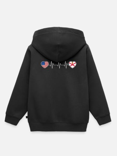 Jersey - Kinder Premium Organic Hoodie - Schwarz