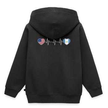 Guatemala - Kids Premium Organic Hoodie - black - Back - AI Model Kid Male (0cm)