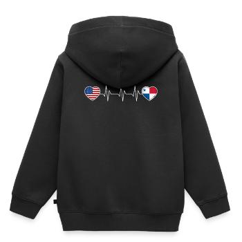 Panama - Sweat Premium à capuche enfant bio - noir - Dos - AI Model Kid Male (0cm)