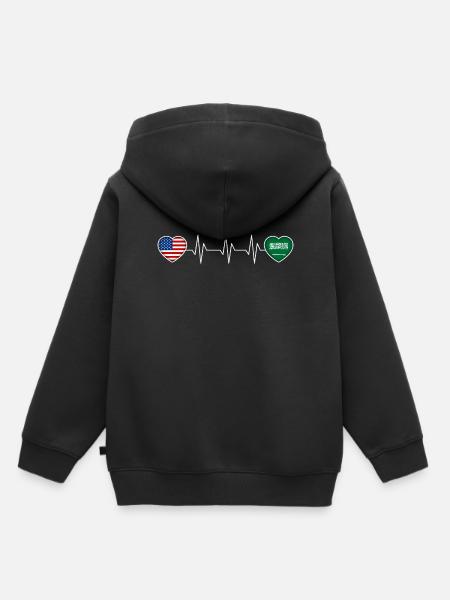 Saudi-Arabien - Kinder Premium Organic Hoodie - Schwarz
