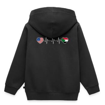 Sudan - Kids Premium Organic Hoodie - black - Back - AI Model Kid Male (0cm)