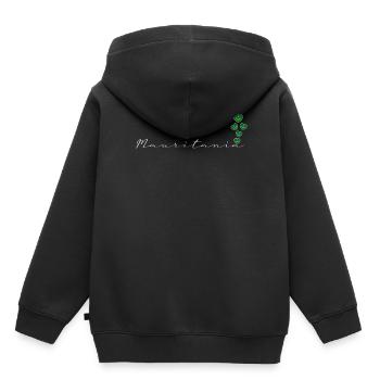 Mauritanie - Sweat Premium à capuche enfant bio - noir - Dos - AI Model Kid Male (0cm)