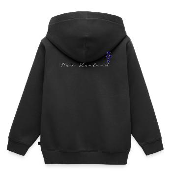 Neuseeland - Kinder Premium Organic Hoodie - Schwarz - Hinten - AI Model Kid Male (0cm)