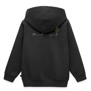 Martinique - Sweat Premium à capuche enfant bio - noir - Dos - AI Model Kid Male (0cm)