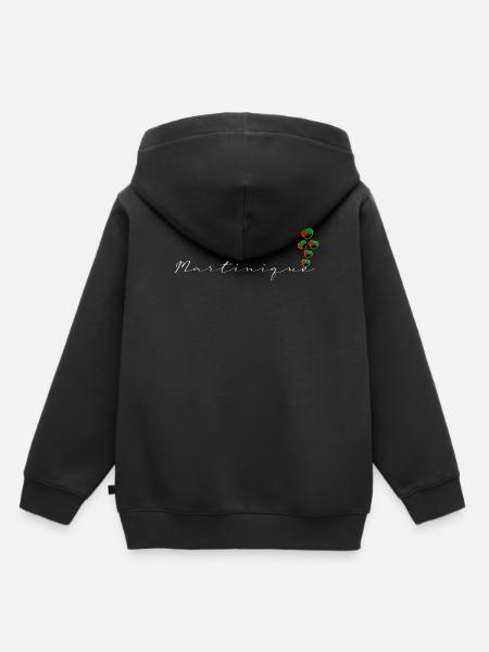 Martinique - Kinder Premium Organic Hoodie - Schwarz