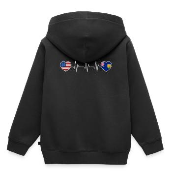 Turks and Caicos Islands - Kids Premium Organic Hoodie - black - Back - AI Model Kid Male (0cm)