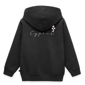 Zypern - Kinder Premium Organic Hoodie - Schwarz - Hinten - AI Model Kid Male (0cm)