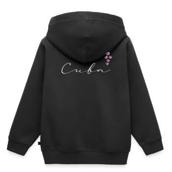 Cuba - Sweat Premium à capuche enfant bio - noir - Dos - AI Model Kid Male (0cm)