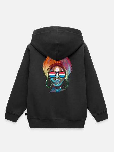 Luxemburg - Kinder Premium Organic Hoodie - Schwarz