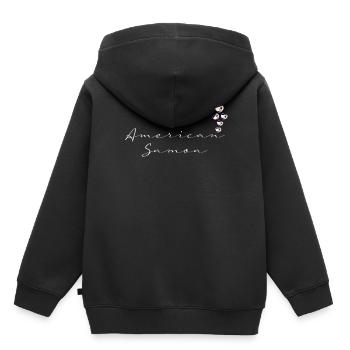 Amerikanisch-Samoa - Kinder Premium Organic Hoodie - Schwarz - Hinten - AI Model Kid Male (0cm)