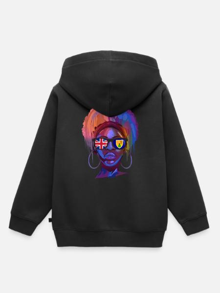 Turks und Caicosinseln - Kinder Premium Organic Hoodie - Schwarz