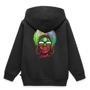 Bulgaria - Kids Premium Organic Hoodie - black - Back - AI Model Kid Male (0cm)