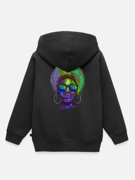 Weihnachtsinsel - Kinder Premium Organic Hoodie - Schwarz