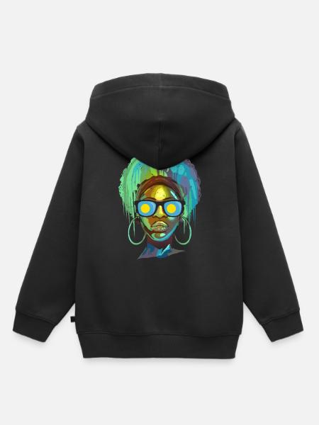 Palau - Kinder Premium Organic Hoodie - Schwarz