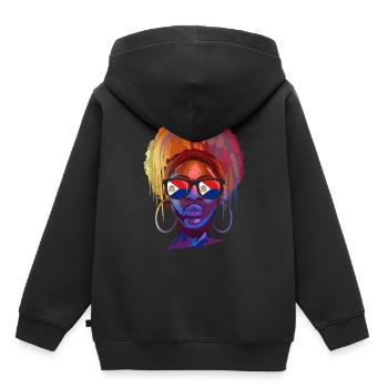 Sint Maarten - Kids Premium Organic Hoodie - black - Back - AI Model Kid Male (0cm)