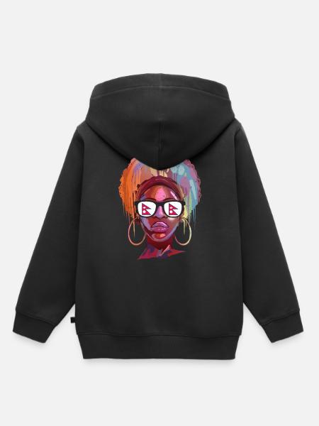 Nepal - Kinder Premium Organic Hoodie - Schwarz