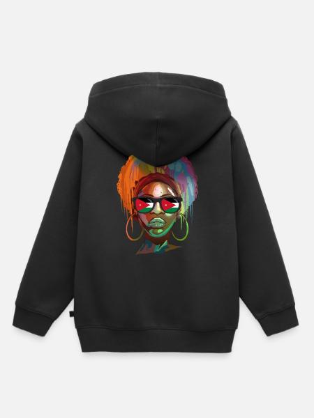 Jordanien - Kinder Premium Organic Hoodie - Schwarz