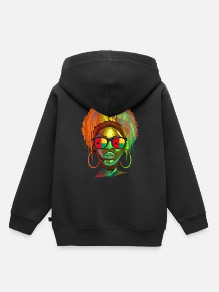 Guinea-Bissau - Kinder Premium Organic Hoodie - Schwarz