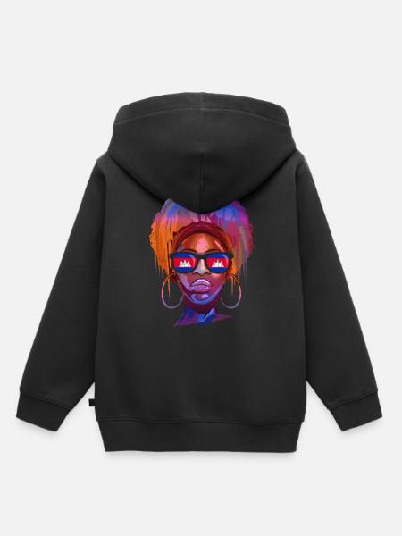 Kambodscha - Kinder Premium Organic Hoodie - Schwarz
