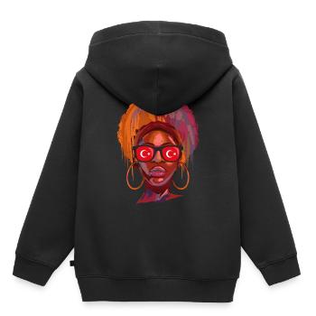 Türkei - Kinder Premium Organic Hoodie - Schwarz - Hinten - AI Model Kid Male (0cm)