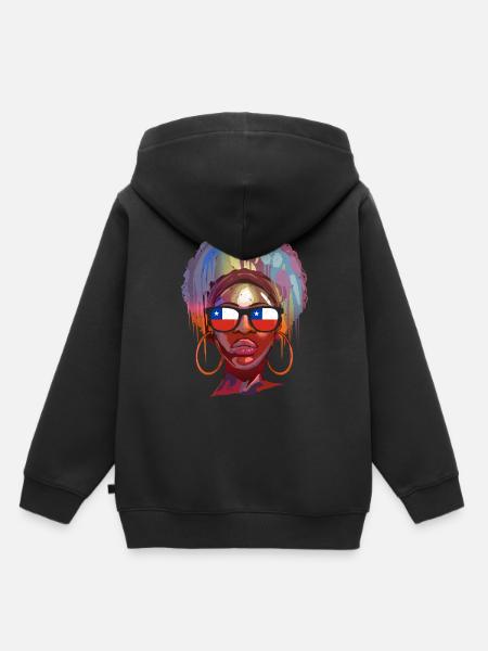 Chile - Kinder Premium Organic Hoodie - Schwarz