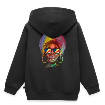 Seychelles - Kids Premium Organic Hoodie - black - Back - AI Model Kid Male (0cm)