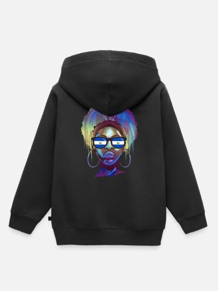 El Salvador - Kinder Premium Organic Hoodie - Schwarz