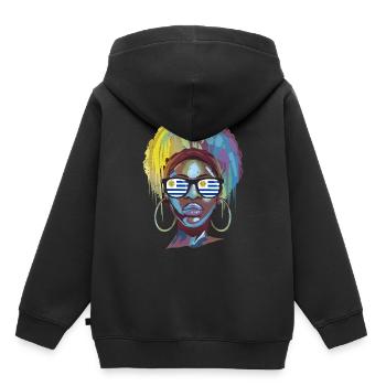 Uruguay - Sweat Premium à capuche enfant bio - noir - Dos - AI Model Kid Male (0cm)