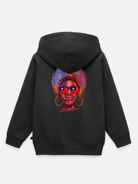 Taiwan - Kinder Premium Organic Hoodie - Schwarz