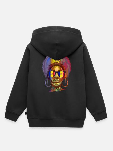 Andorra - Kinder Premium Organic Hoodie - Schwarz