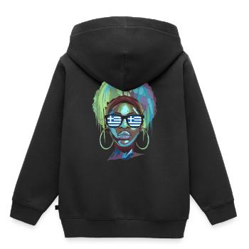 Griechenland - Kinder Premium Organic Hoodie - Schwarz - Hinten - AI Model Kid Male (0cm)