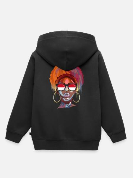 Indonesien - Kinder Premium Organic Hoodie - Schwarz