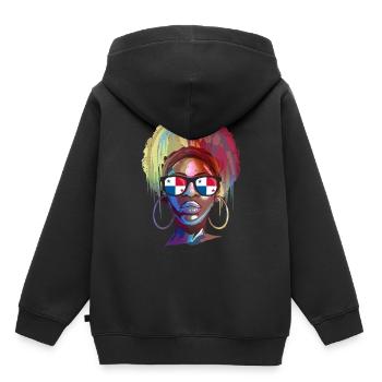 Panama - Sweat Premium à capuche enfant bio - noir - Dos - AI Model Kid Male (0cm)