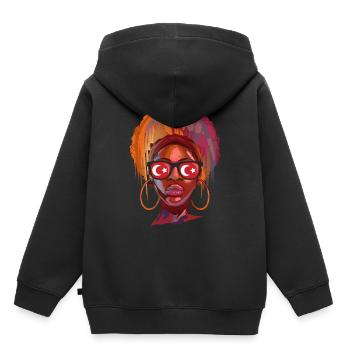 Osmanisches Reich - Kinder Premium Organic Hoodie - Schwarz - Hinten - AI Model Kid Male (0cm)