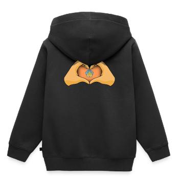 Bali - Kids Premium Organic Hoodie - black - Back - AI Model Kid Male (0cm)