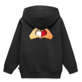Malte - Sweat Premium à capuche enfant bio - noir - Dos - AI Model Kid Male (0cm)