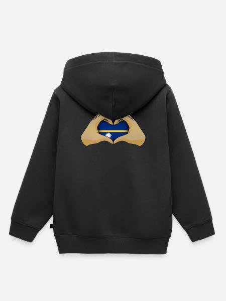 Nauru - Kinder Premium Organic Hoodie - Schwarz