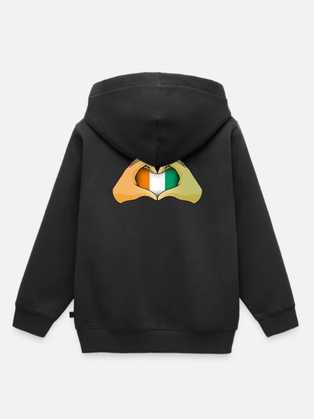 Elfenbeinküste - Kinder Premium Organic Hoodie - Schwarz