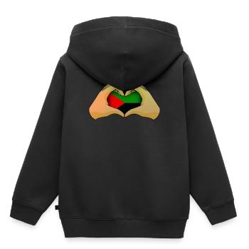 Martinique - Sweat Premium à capuche enfant bio - noir - Dos - AI Model Kid Male (0cm)