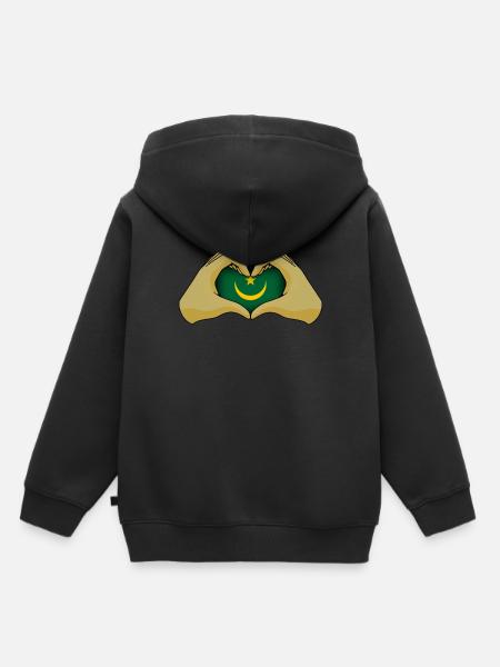 Mauretanien - Kinder Premium Organic Hoodie - Schwarz