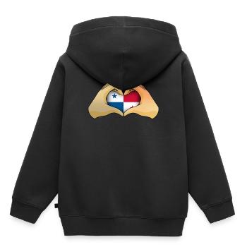 Panama - Sweat Premium à capuche enfant bio - noir - Dos - AI Model Kid Male (0cm)