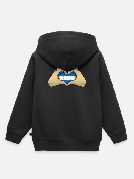 Honduras - Kinder Premium Organic Hoodie - Schwarz