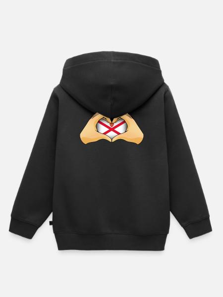 Jersey - Kinder Premium Organic Hoodie - Schwarz