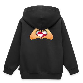 Groenland - Sweat Premium à capuche enfant bio - noir - Dos - AI Model Kid Male (0cm)